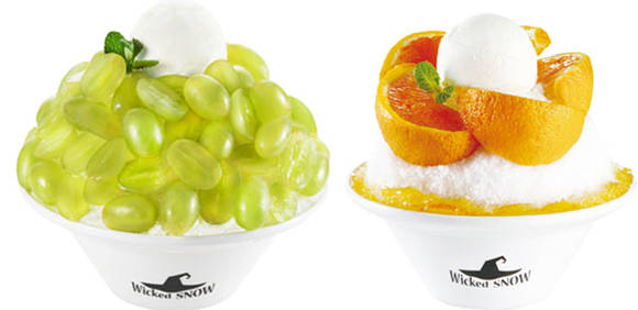 청포도 빙수, 제주한라봉 빙수 (위키드스노우)